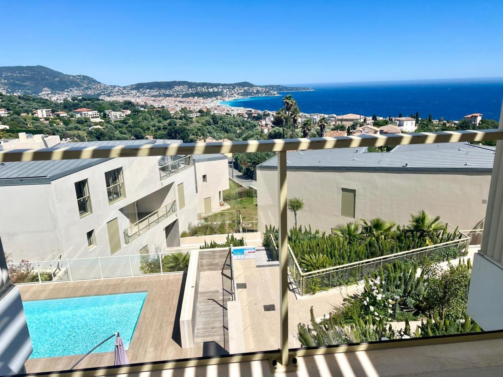 Panoramic Sea View Appartment Blue Pearl Ницца Экстерьер фото