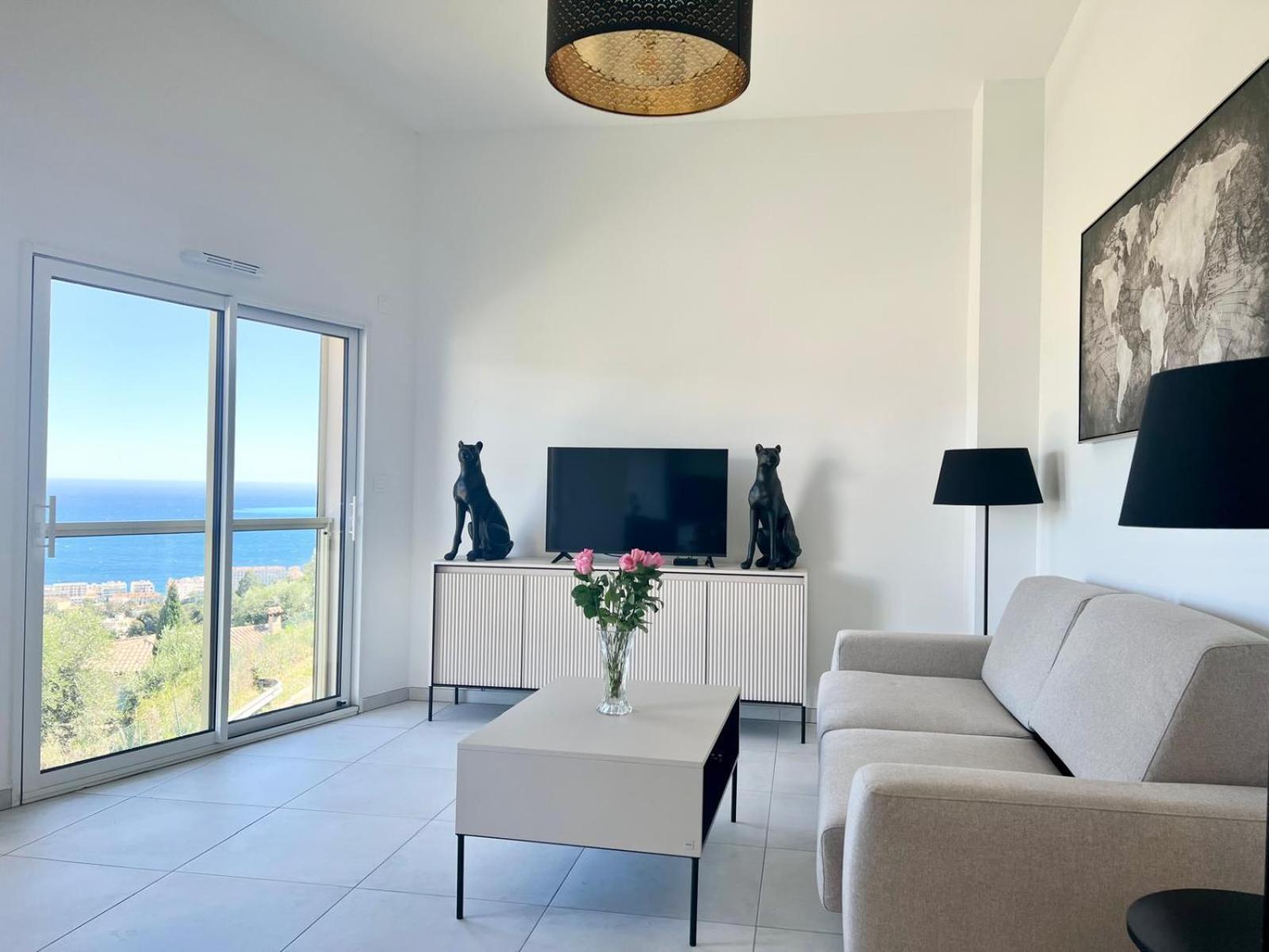 Panoramic Sea View Appartment Blue Pearl Ницца Экстерьер фото